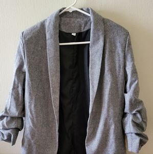Plaided Blazer Professional